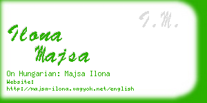 ilona majsa business card